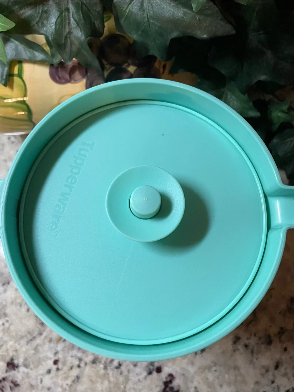 Tupperware Mint Green Plastic Pitcher with Lid and Handle